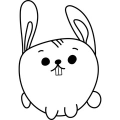 Hares Characters Coloring Book