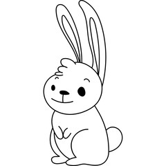 Hares Characters Coloring Book