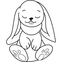 Hares Characters Coloring Book