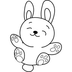 Hares Characters Coloring Book