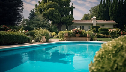 Backyard swimming-pool