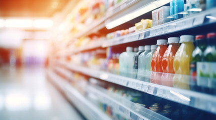 shopping in supermarket