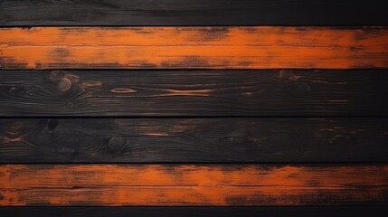 VINTAGE wood texture background. BLACK AND ORANGE COLOR FOR HALLOWEEN BACKGROUND.