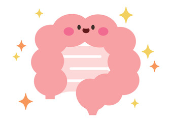 シンプルな腸のイラスト