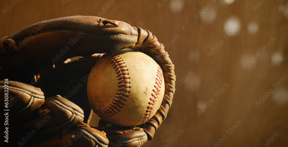 Poster retro baseball background for sport with copy space. - Posters