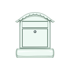 envelope mailbox letter cartoon. post red, delivery postbox, box postal envelope mailbox letter sign. isolated symbol vector illustration