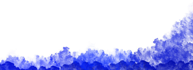 Blue color gradient smoke transparent backgrounds