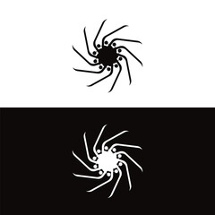 Circle icon vector logo template design . Circle silhouette illustration