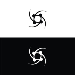 Circle vector logo template design . Circle icon illustration