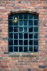 window in the brick wall