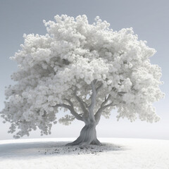 A Large White Tree