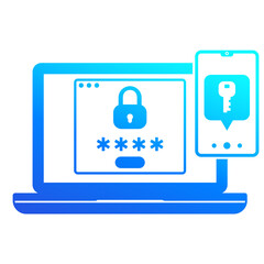 authentication in two steps png icon
