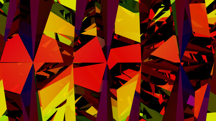 Abstract, iridescent, kaleidoscopic, digital art background