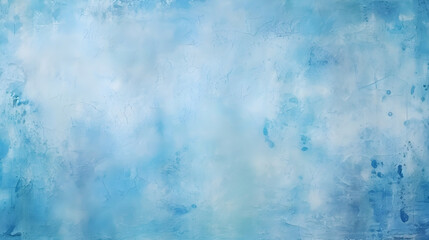 Abstract background with plaster texture in light blue tones in grunge style.