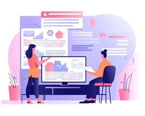 graphic isolated cartoon vector illustrations, graphic resources for websites, landing pages, and sales funnels (Generative AI) 