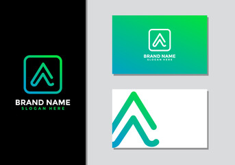 AA initial logo design, A logo, AA Letter Logo Design Template Vector EPS