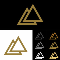 AA initial logo design, A logo, AA Letter Logo Design Template Vector EPS