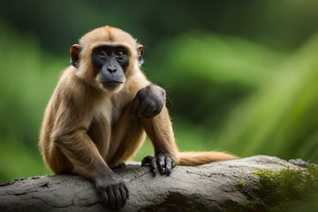 a long macaque