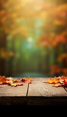 Naklejka na ściany i meble Beautiful autumn nature with vibrant and warm colors. Generative AI illustrations