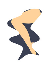 woman, woman body, woman leg, woman body in curved shape, sport, fitness, body positive