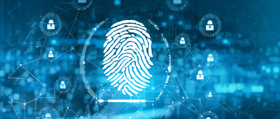business data network with fingerprint scanning