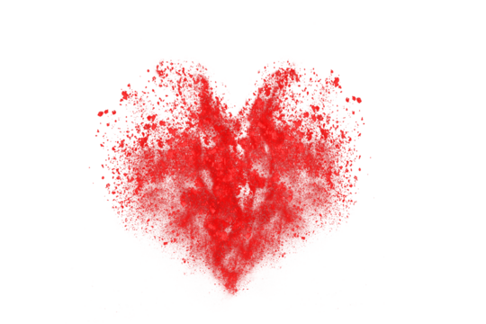 Abstract design of red dust cloud. Particles explosion 