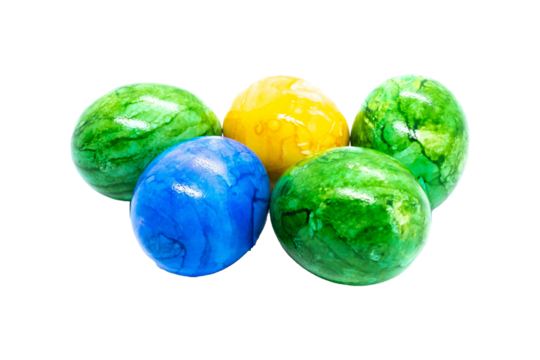 Bunte Ostereier freigestellt - Powered by Adobe