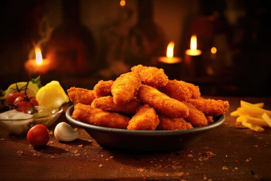 fried chicken nuggets