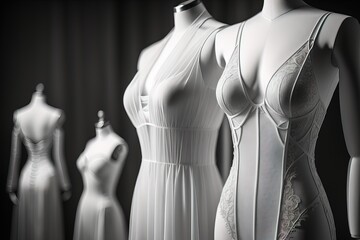 Sensual lingerie on a mannequin. ai generative