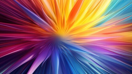 Obraz premium Vibrant and intricate circular abstract design on a multicolored background