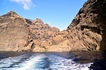 Fototapeta na wymiar Acantilados de Los Gigantes, Tenerife, Islas Canarias, España.