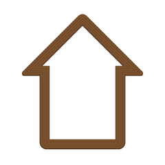 Wooden house icon