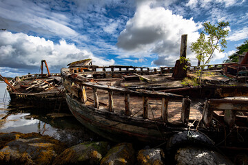 abandoned boats in scotland