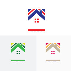 Free vector real estate logo template design