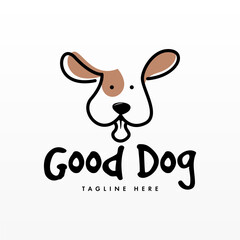 Obraz na płótnie Canvas Dog logo design template. Animal logo concept. Pet Logo design concept vector