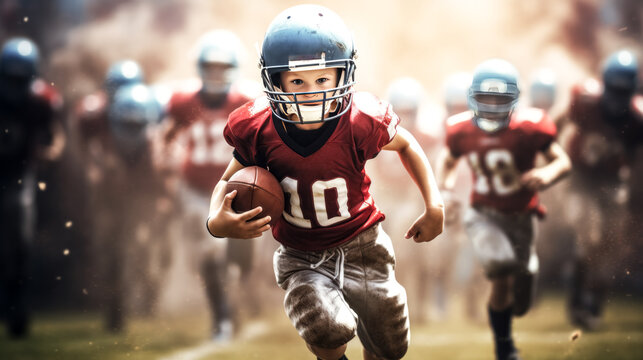 He cheered on the youth football team as they celebrated their hard-earned win.