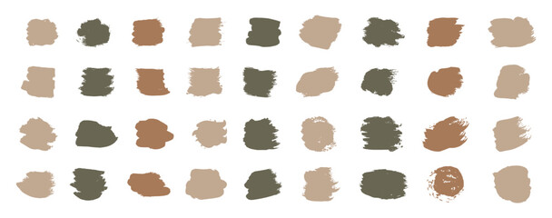 Brush stroke. Speech bubble. Paintbrush. Grunge design element. Dirty distress texture banner. Vector illustration