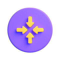 Obraz premium minimize symbol 3d icon design