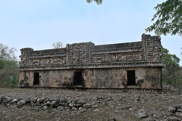 Fototapeta na wymiar Mayan archaeological zone, Xlapak on the Puuc route
