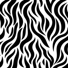 Fototapeta premium Black and white flat pattern 