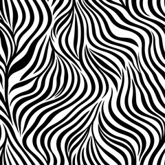 Fototapeta na wymiar Black and white flat pattern 