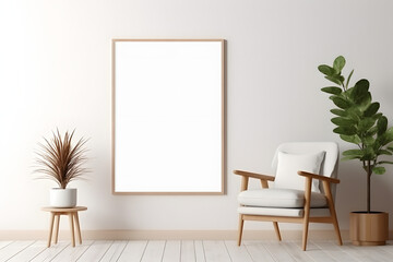 Serene and Minimalistic Frame Mockup Picture Frame Mockup, generative, ai