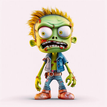 Cute Cartoon 3d Zombie