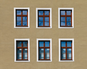 windows of a building