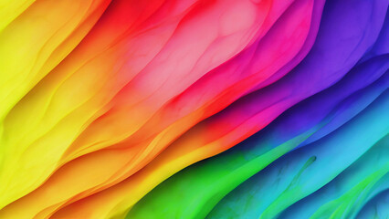 abstract rainbow background with waves