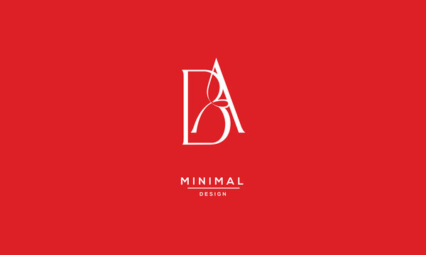 Monogram Icon Logo Letter BA