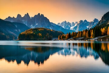 lake in the mountains