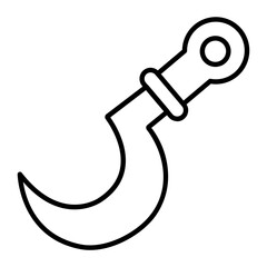 Wood Cutter Line Icon