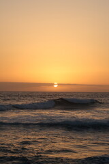 Obraz premium Sunset view from Playa de las Américas