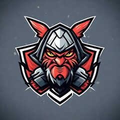 Illustrator of an e sport mascot logo featuring a fictional monster like character